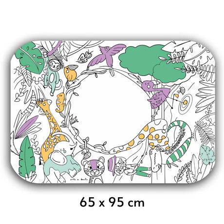 MAPPA DA COLORARE INFINITE VOLTE - Coloriboard, Jungle