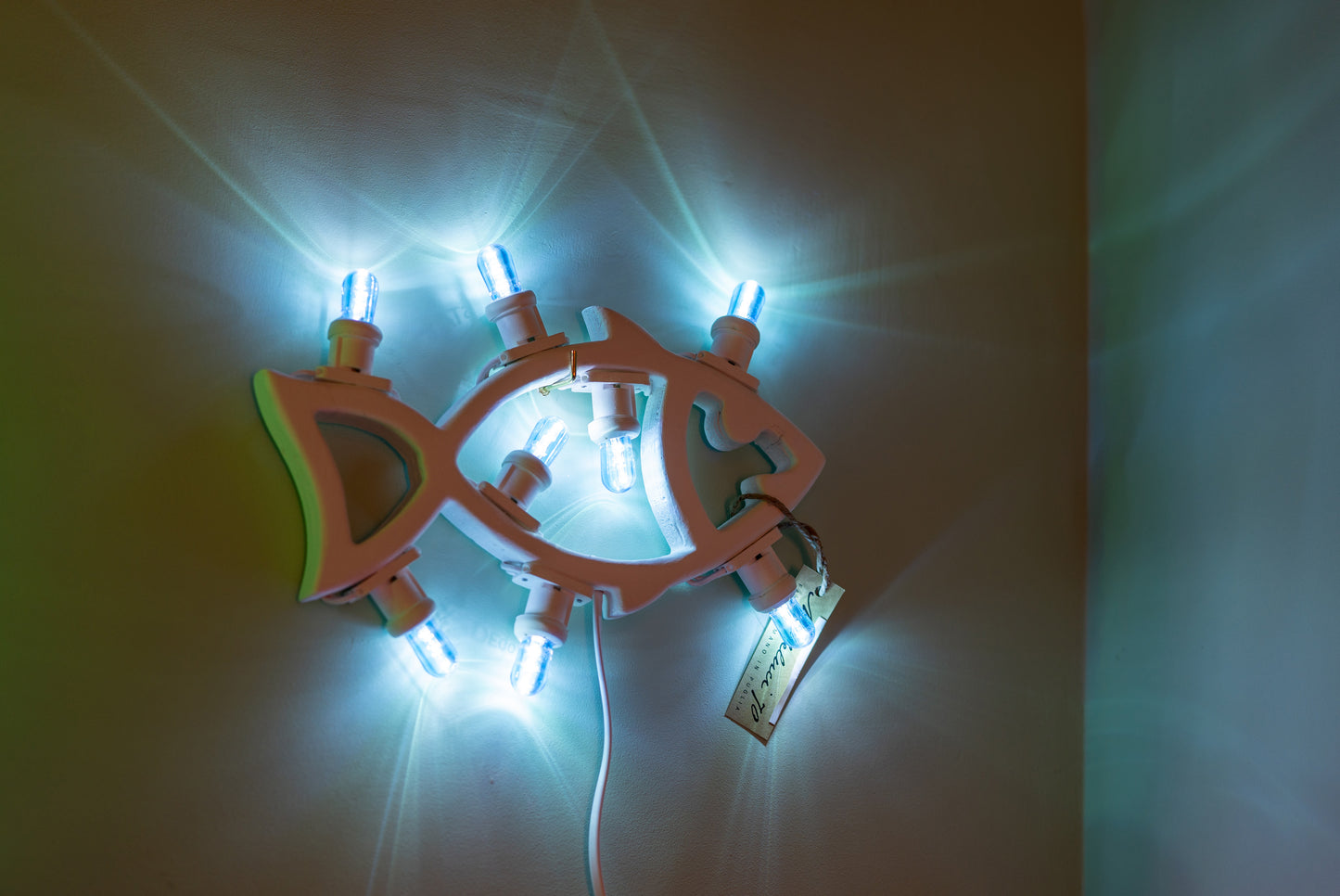 LUMINARIE D'ARREDO Pesciolino 8 luci - artigianali in legno, luce cameretta