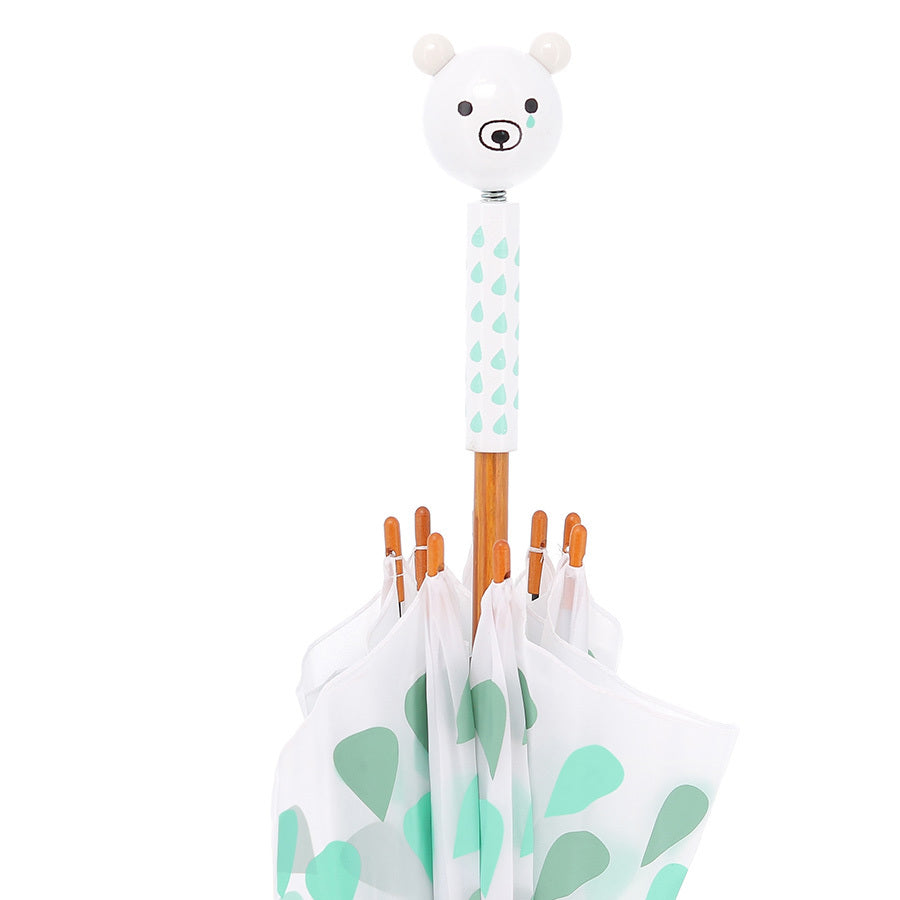 OMBRELLO BIMBI - orso Sora, legno, ecosotenibile