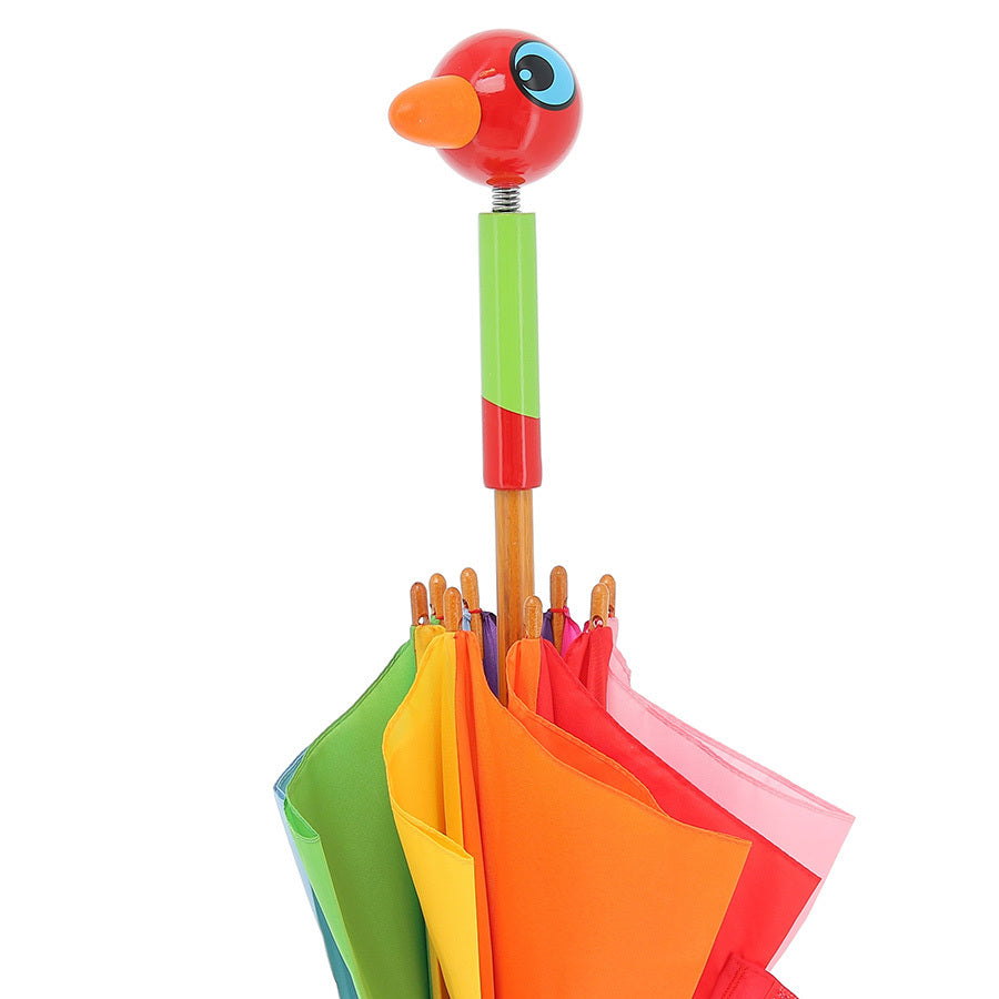 OMBRELLO BIMBI - uccello dell'isola, legno, ecosostenibile