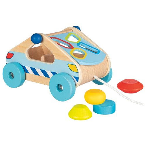 AUTO TRAINABILE BAMBINI - con forme da incastrare, in legno, ecosostenibile