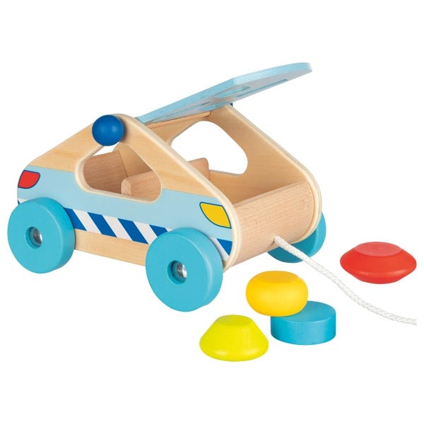 AUTO TRAINABILE BAMBINI - con forme da incastrare, in legno, ecosostenibile