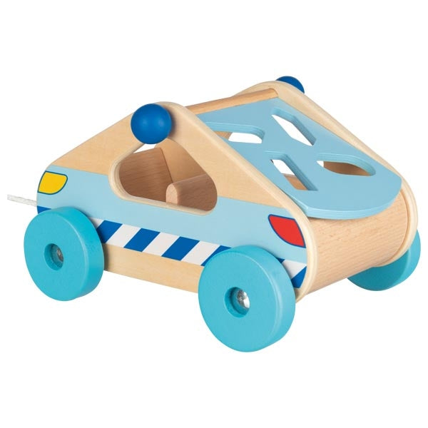 AUTO TRAINABILE BAMBINI - con forme da incastrare, in legno, ecosostenibile