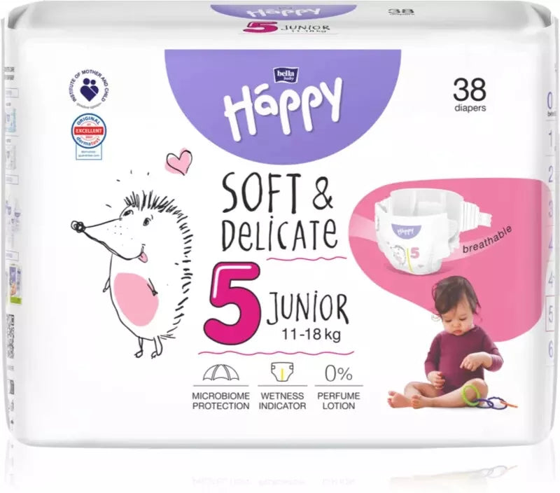 PANNOLINI ANALLERGICI Bella Baby Happy 11-18 kg. Tg. 5