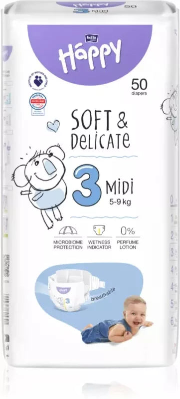 PANNOLINI ANALLERGICI Bella Baby Happy 5-9 kg. Tg. 3