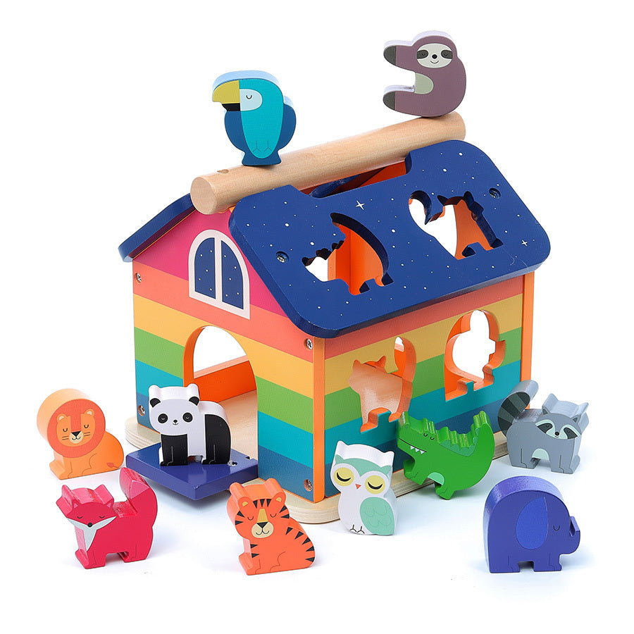 CASA DEGLI ANIMALI PER BAMBINI - in legno, ecosostenibile