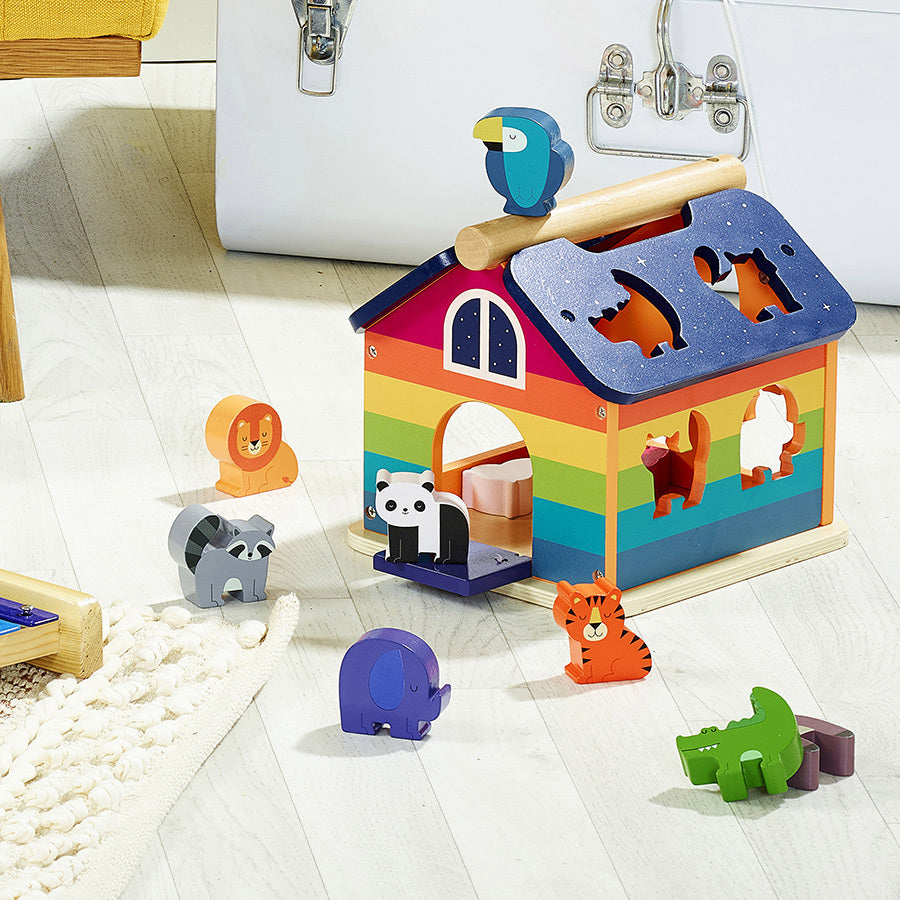 CASA DEGLI ANIMALI PER BAMBINI - in legno, ecosostenibile
