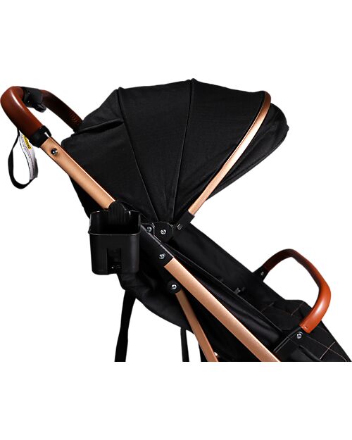 PASSEGGINO LEGGERO PER BAMBINI - schienale regolabile, Ding Baby Vivo - Nero/Rosé