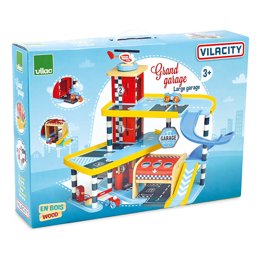GARAGE GIOCATTOLO PER BAMBINI - Vilacity, in legno, ecosostenibile