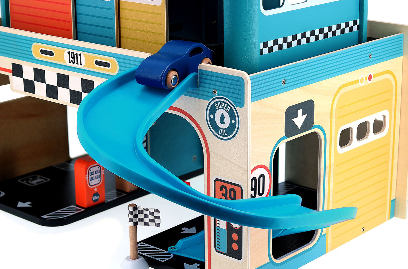 GARAGE VINTAGE GIOCATTOLO PER BAMBINI - Vilacity, in legno, ecosostenibile