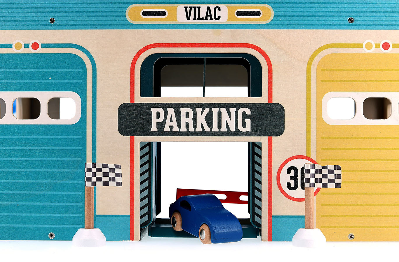GARAGE VINTAGE GIOCATTOLO PER BAMBINI - Vilacity, in legno, ecosostenibile