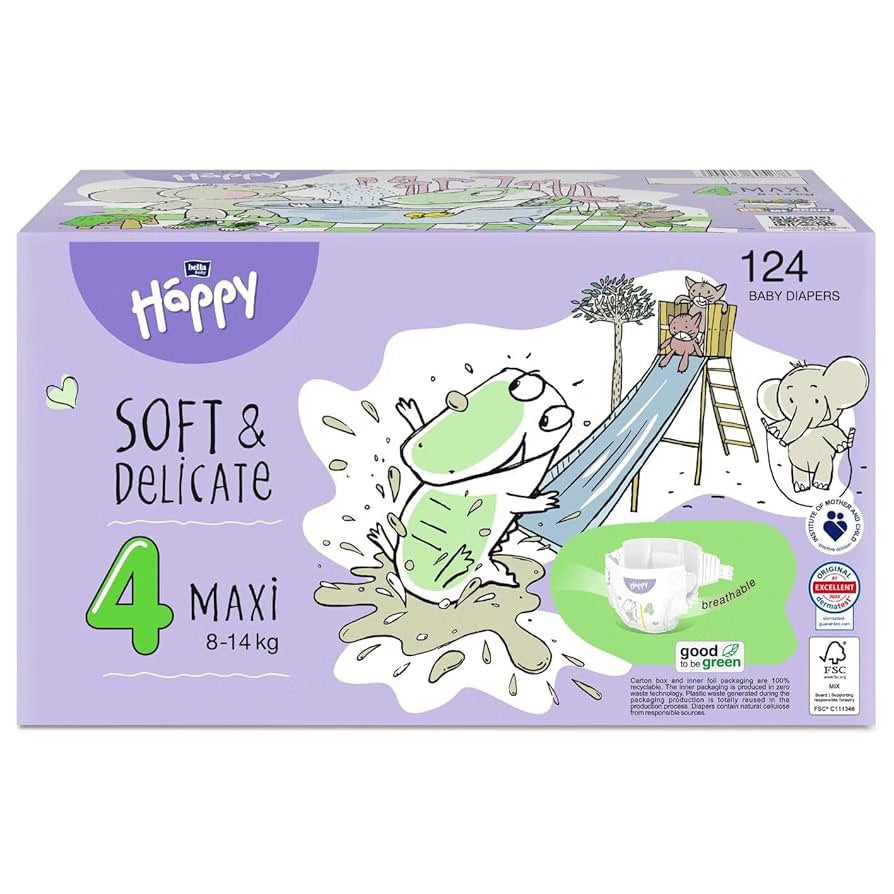 PANNOLINI ANALLERGICI - BOX - Bella Baby Happy 8-14 kg. Tg. 4