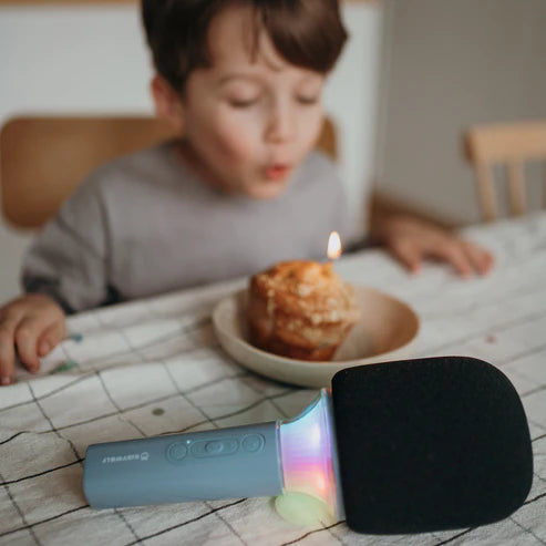 MICROFONO KARAOKE CON LUCI BAMBINI - portatile, bluetooth