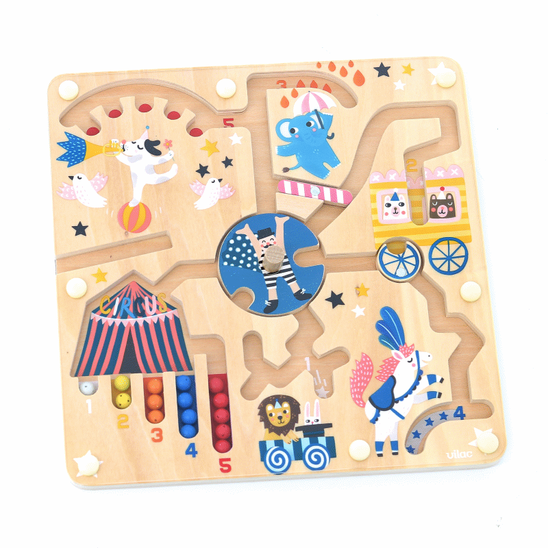 LABIRINTO MAGNETICO BAMBINI - in legno, ecosostenibile
