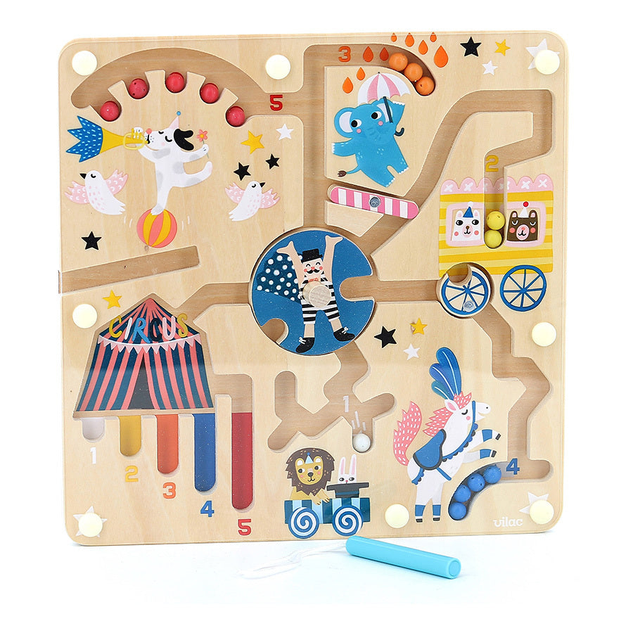 LABIRINTO MAGNETICO BAMBINI - in legno, ecosostenibile