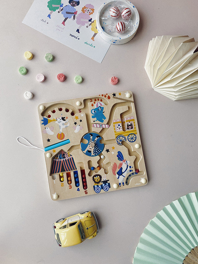 LABIRINTO MAGNETICO BAMBINI - in legno, ecosostenibile