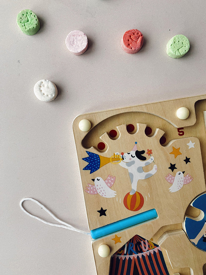 LABIRINTO MAGNETICO BAMBINI - in legno, ecosostenibile