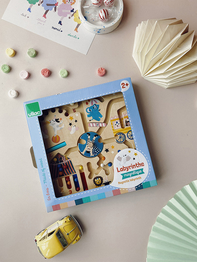 LABIRINTO MAGNETICO BAMBINI - in legno, ecosostenibile