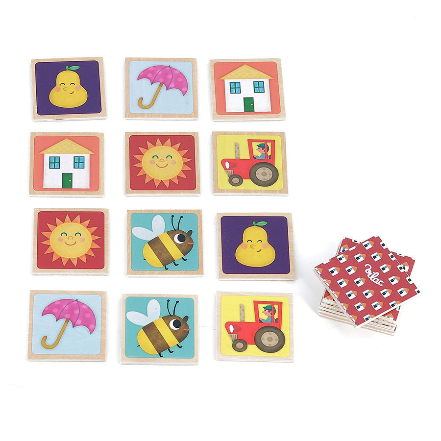 MEMORY GAME BAMBINI - in legno, ecosostenibile