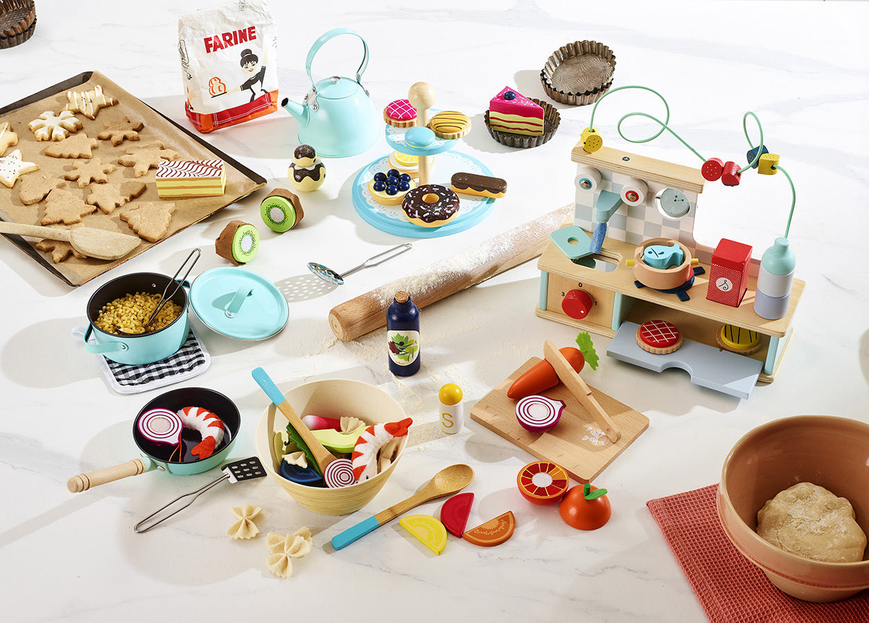 MINI CUCINA BAMBINI - multi attività, in legno, ecosostenibile