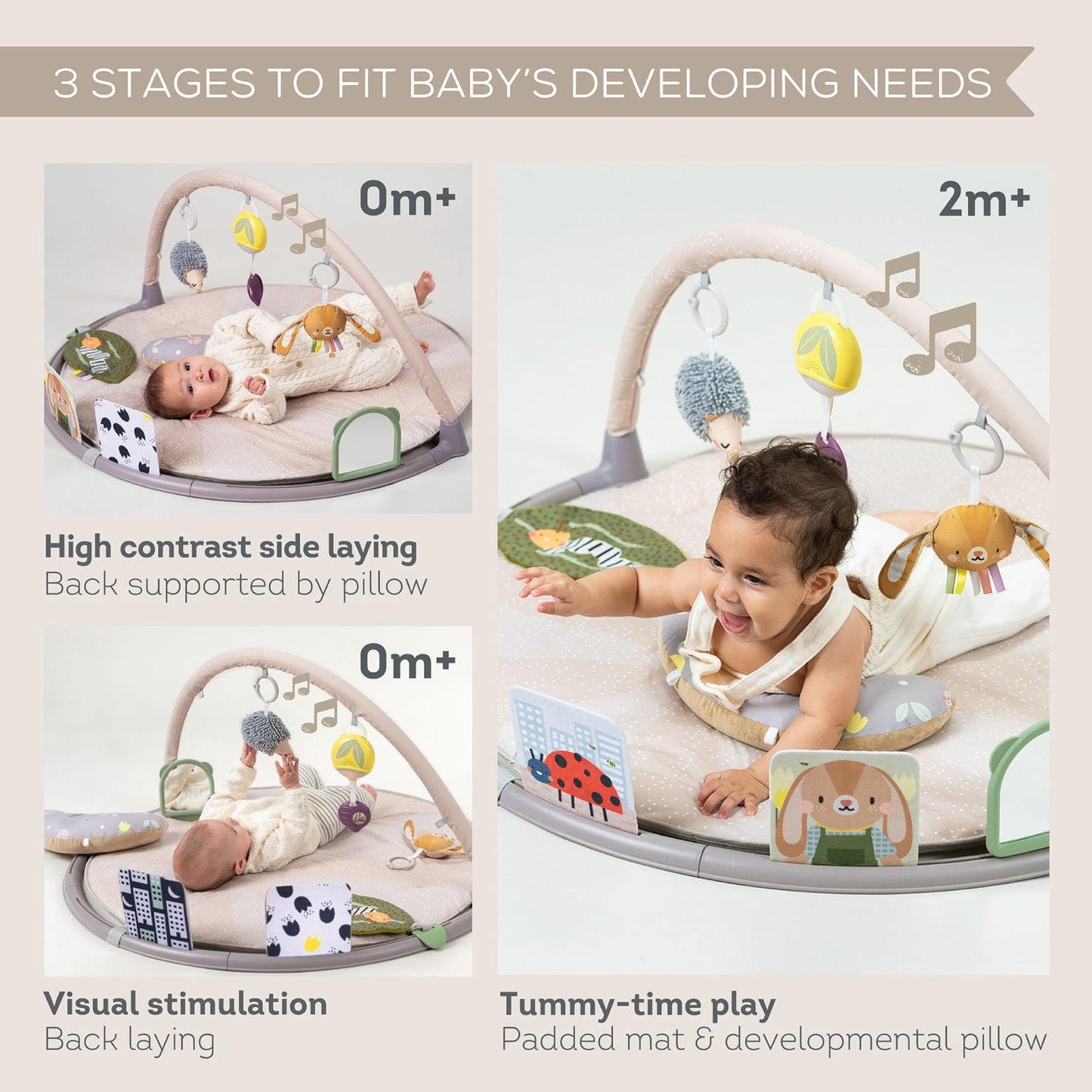 PALESTRINA MULTIATTIVITÀ PER NEONATI - Tummy-Time Activity Gym