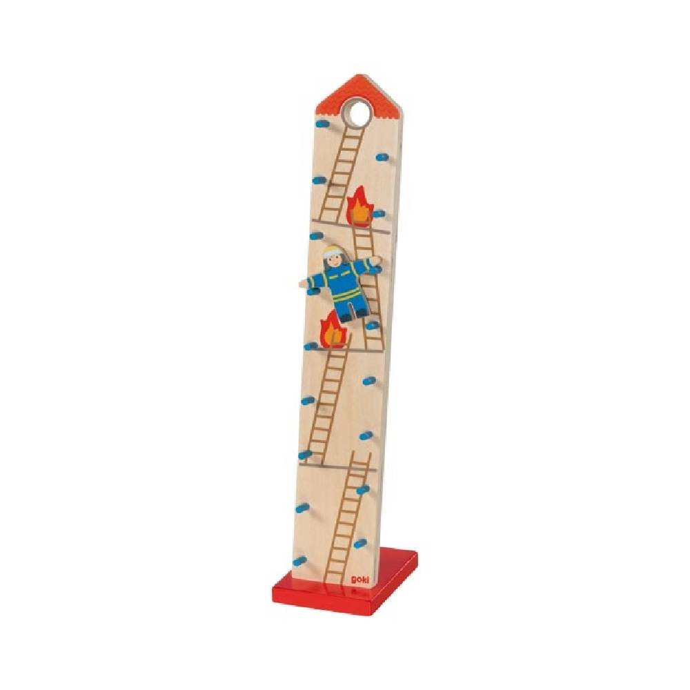 IL POMPIERE ROTOLANTE GIOCHI PER BAMBINI - il capo dei pompieri Benno, in legno, ecosostenibile