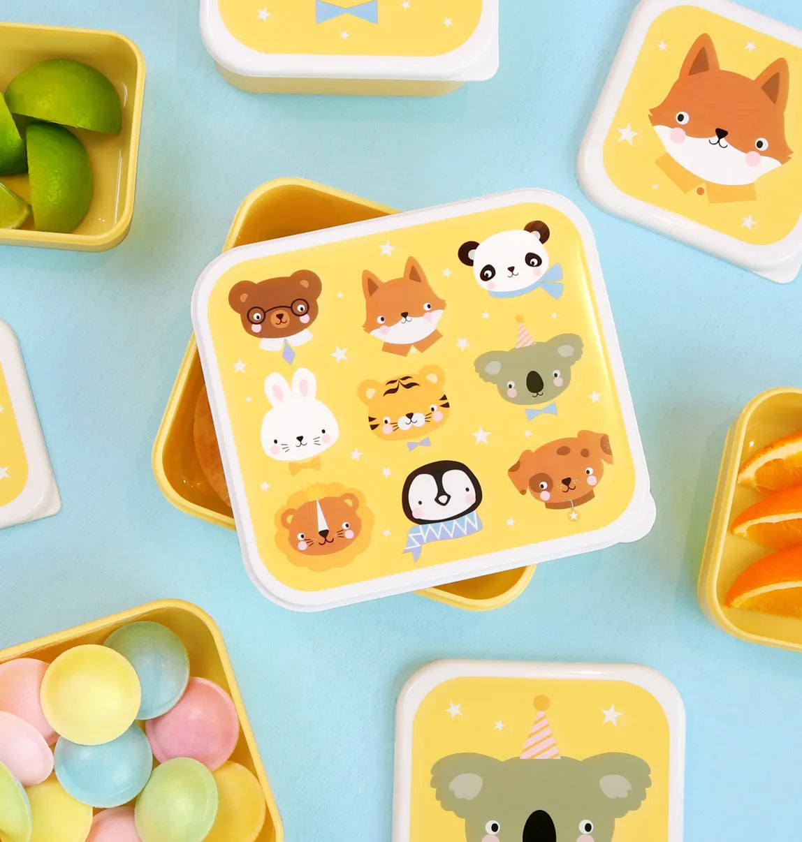 SCATOLA PORTA PRANZO E MERENDA - BIMBI - Animaletti