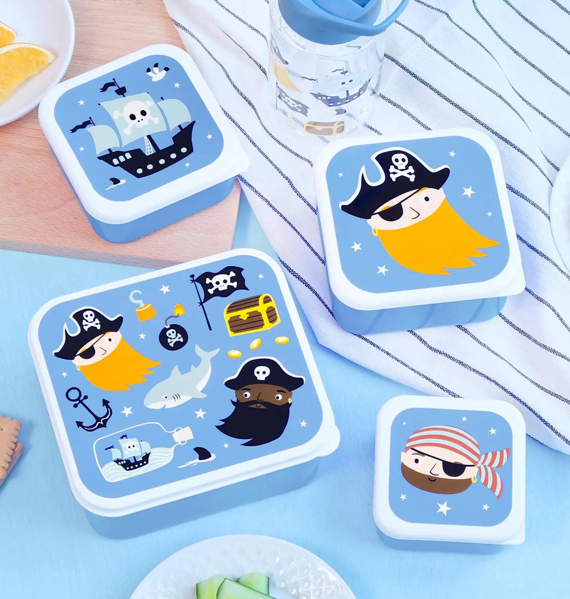 SCATOLA PORTA PRANZO E MERENDA - BIMBI - Pirati