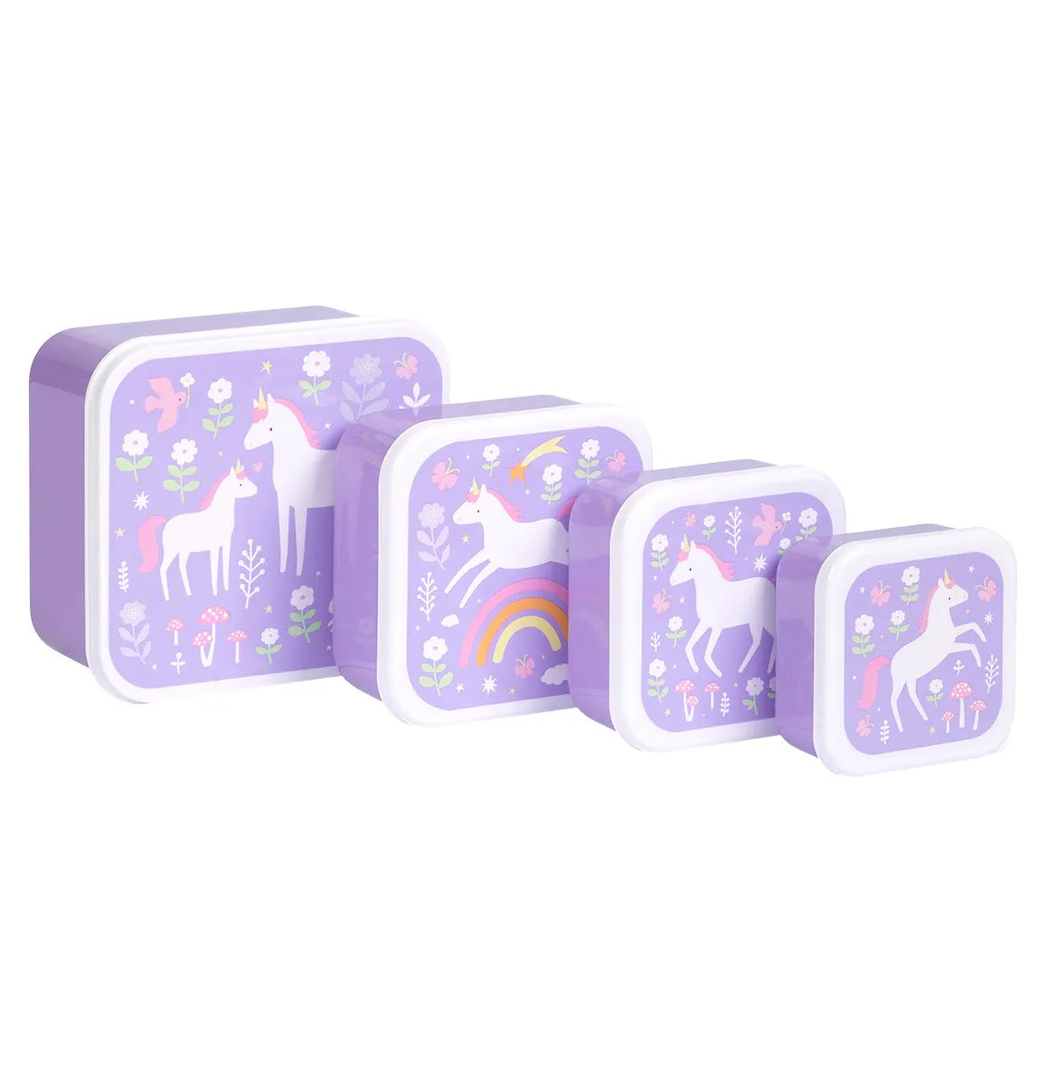 SCATOLA PORTA PRANZO E MERENDA - BIMBI - Unicorno Arcobaleno