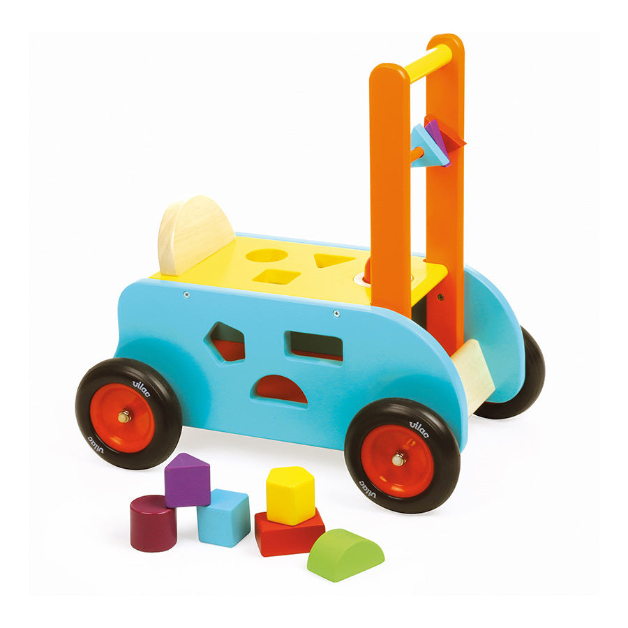 PRIMI PASSI E CAVALCABILE BAMBINI - 3 in 1, multiattività, in legno, ecosostenibile