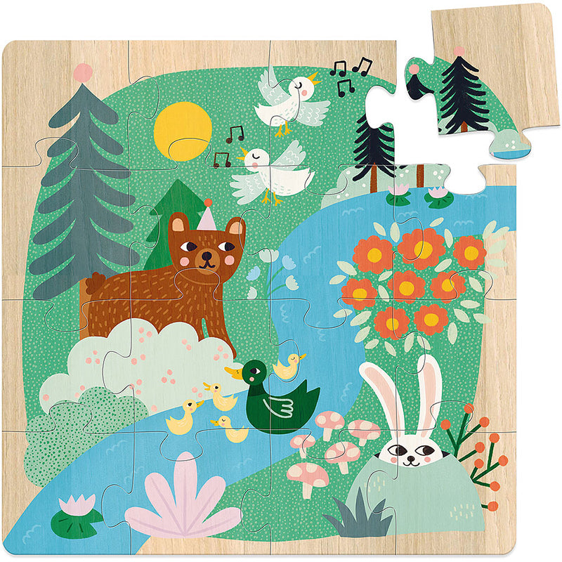 PUZZLE ANIMALI BAMBINI - in legno, ecosostenibile