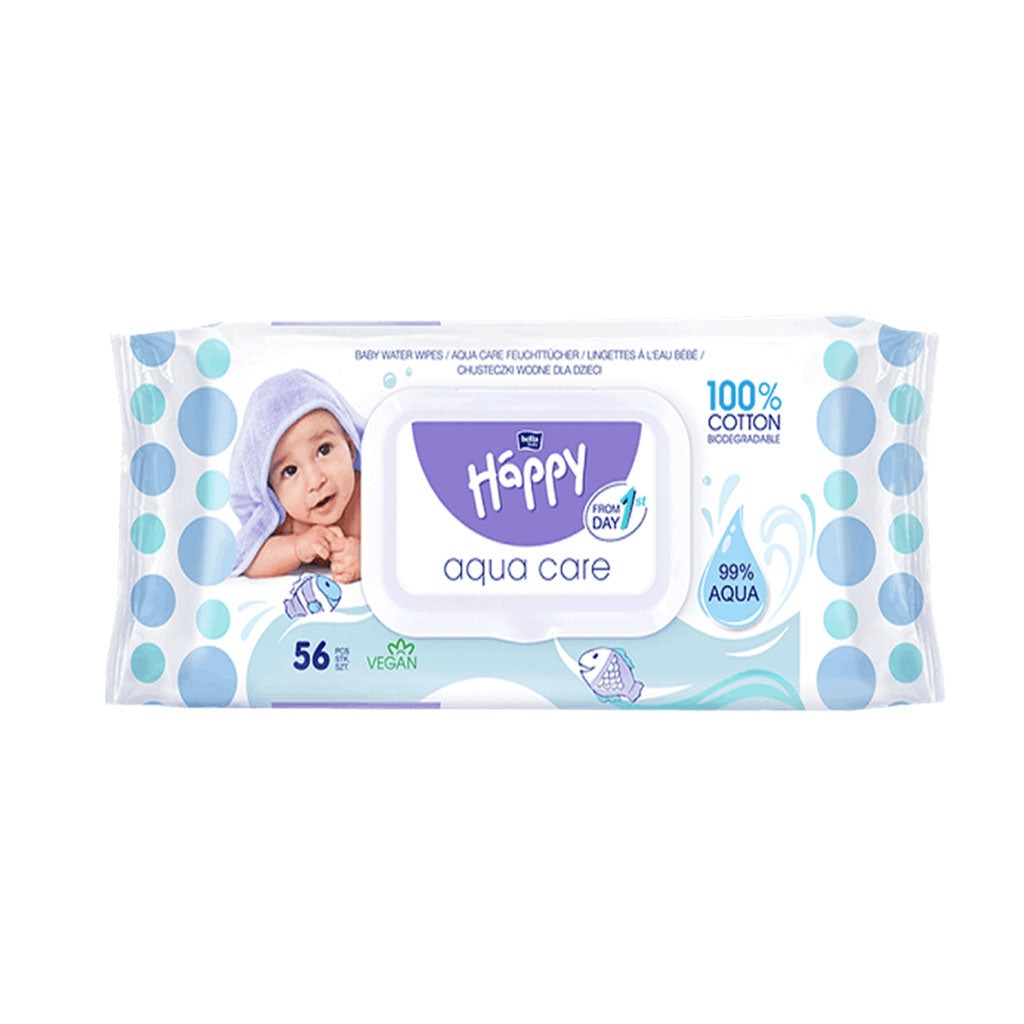 SALVIETTE BIODEGRADABILI per Bambini - 56 Pezzi, 99% acqua