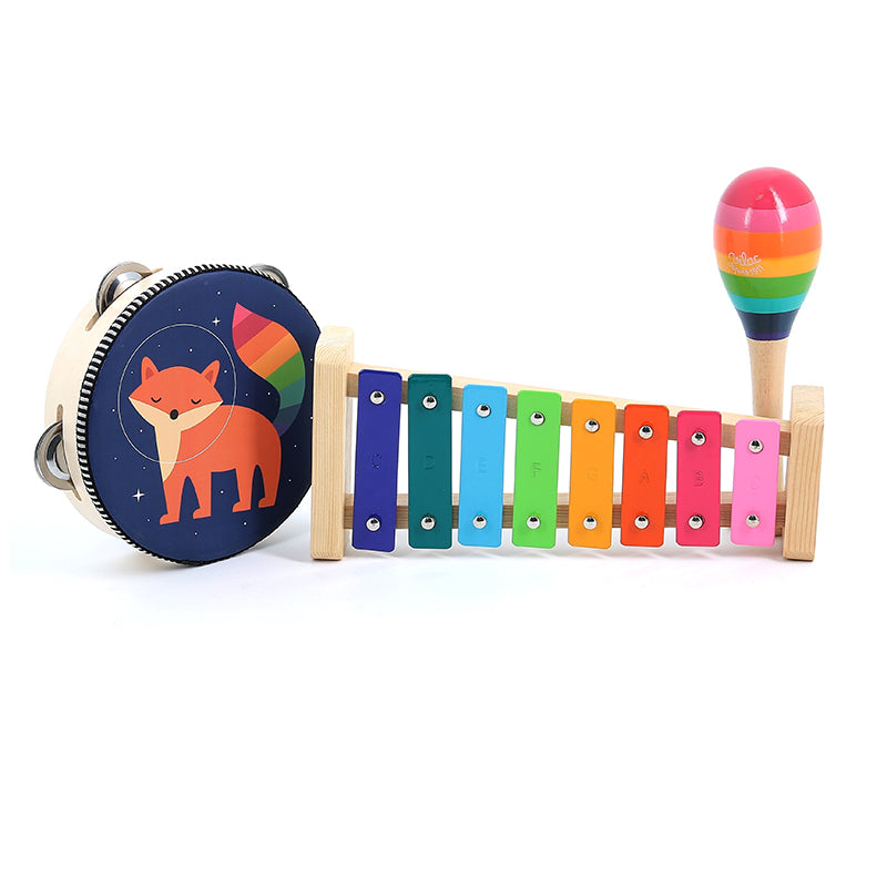 SET DI PERCUSSIONI BAMBINI - in legno, ecosotenibile