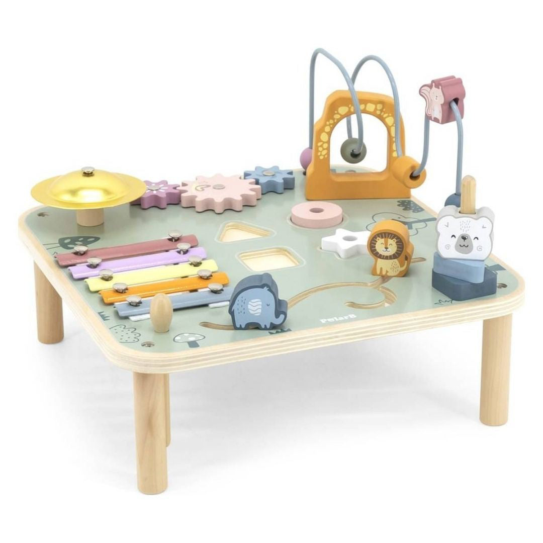 TAVOLO MUSICALE BAMBINI multi attività - in legno, ecosostenibile