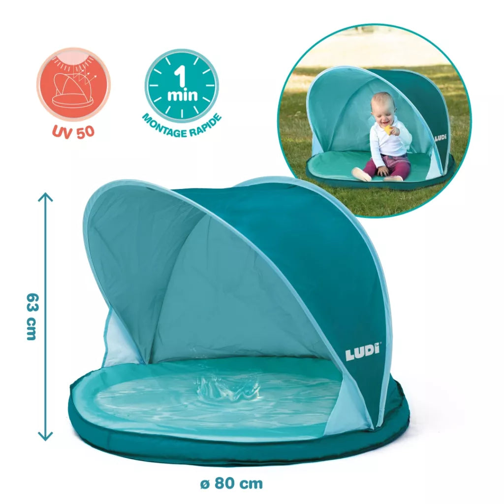 TENDA E PISCINA NEONATI - 2 in 1, anti UV