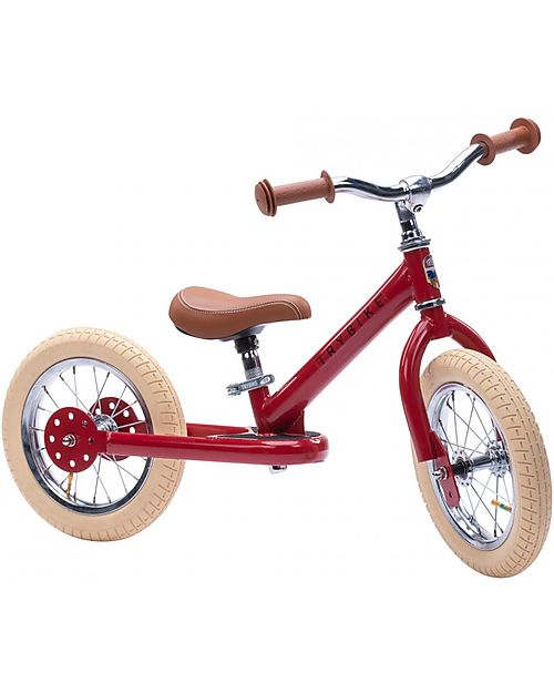 BICI BALANCE PER BAMBINI - senza pedali, sviluppa l'equilibrio, Vintage Red