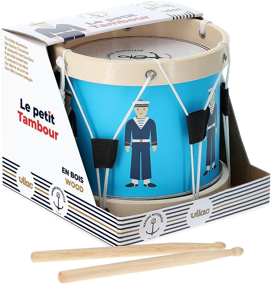 TAMBURO PER BAMBINI - il Marinaio, in legno, ecosostenibile