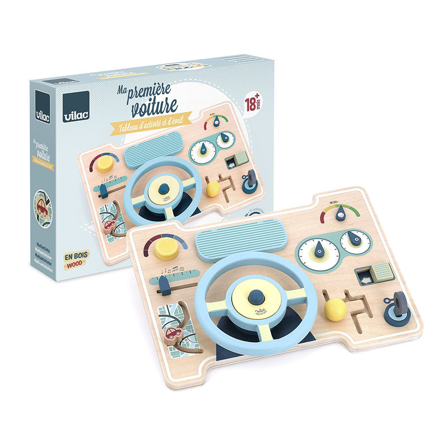 TAVOLA ATTIVITA' PER BAMBINI - Volante - in legno, ecosostenibile