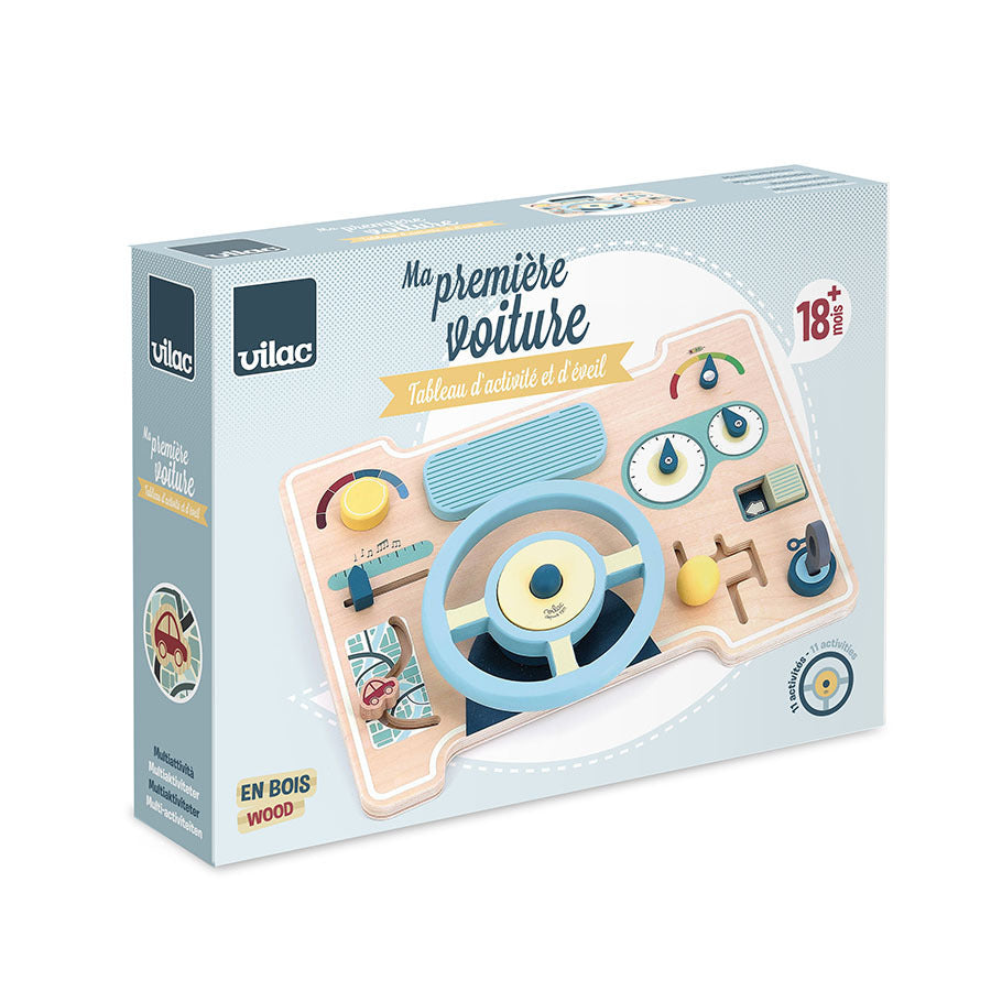 TAVOLA ATTIVITA' PER BAMBINI - Volante - in legno, ecosostenibile