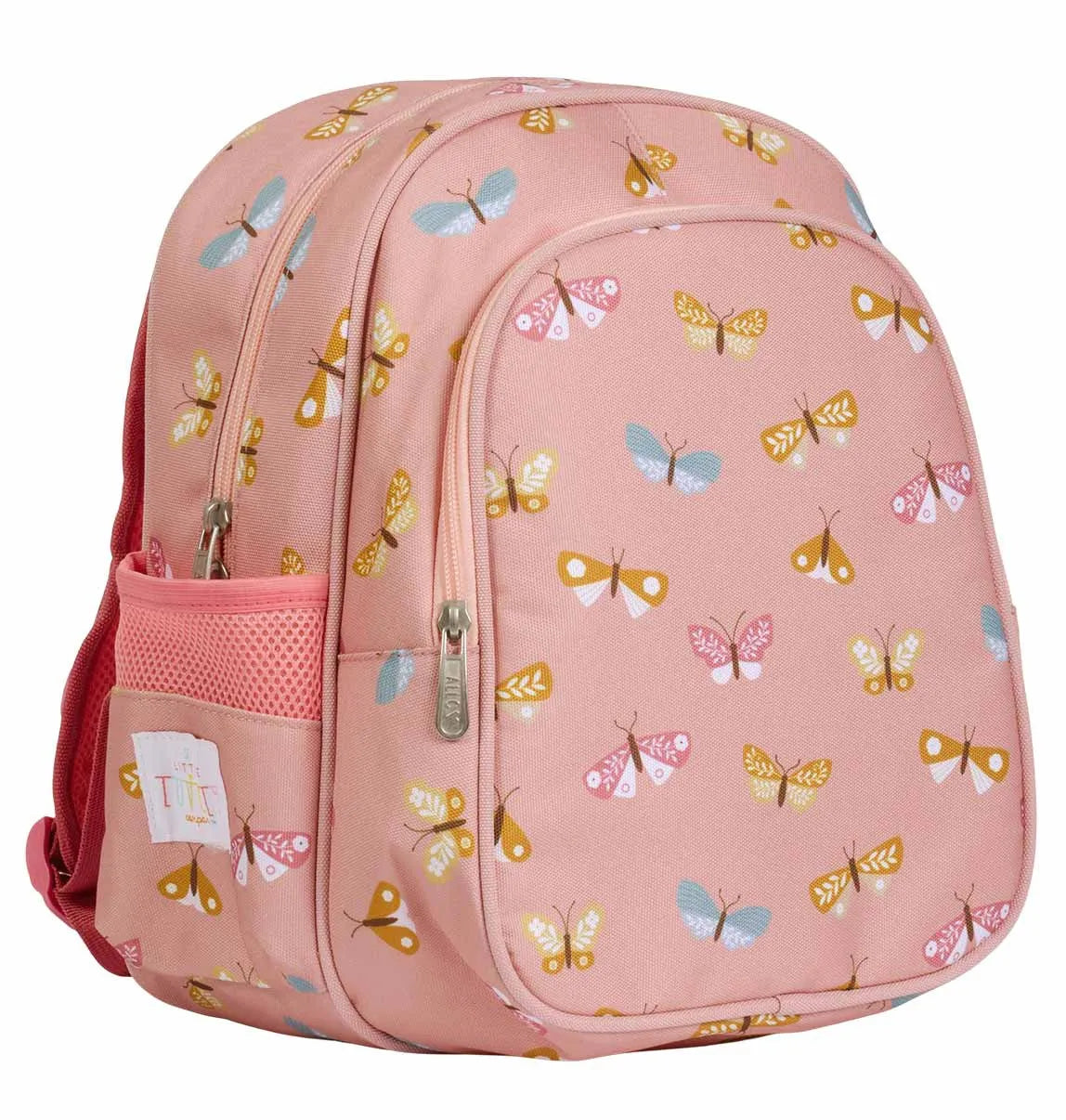 ZAINETTO BAMBINI grande con tasca termica, Farfalle