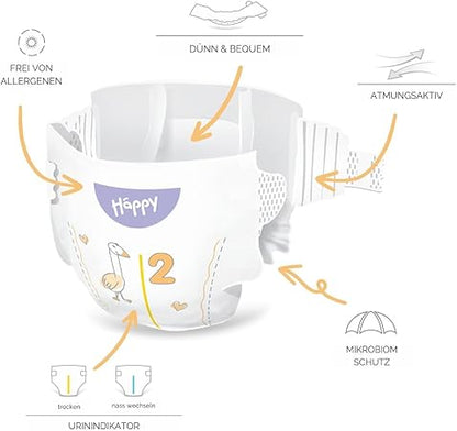 PANNOLINI ANALLERGICI - BOX - Bella Baby Happy  3-6 kg. Tg. 2