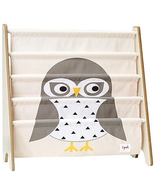 LIBRERIA FRONTALE BAMBINI - Gufo, montessoriana, in legno
