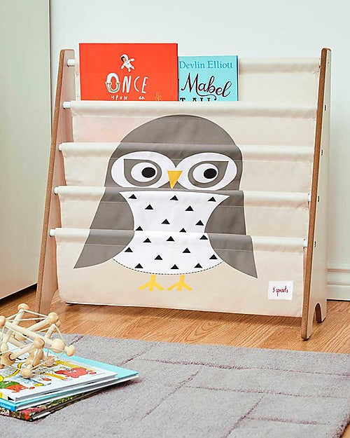 LIBRERIA FRONTALE BAMBINI - Gufo, montessoriana, in legno