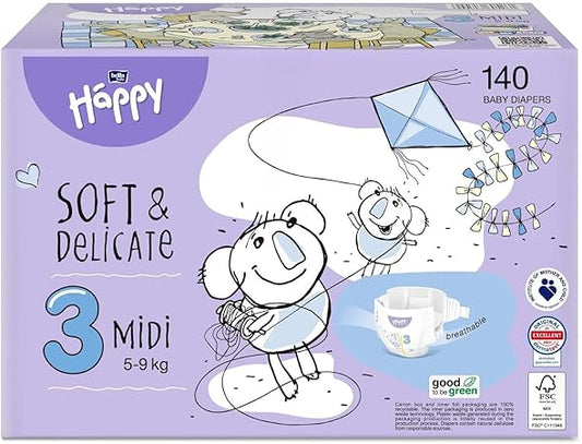PANNOLINI ANALLERGICI - BOX - Bella Baby Happy  5-9 kg. Tg. 3