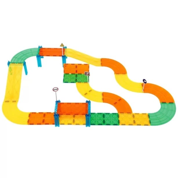 PISTA AUTOMIBILI MAGNETICA BIMBI – Costruzioni Magnetiche 100 PZ.