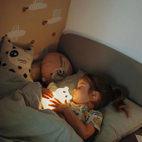 LUCE NOTTURNA BAMBINI - Dinosauro - dimmerabile, a colori, in silicone