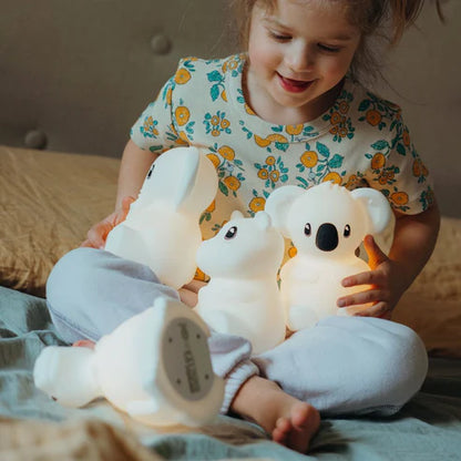 LUCE NOTTURNA BAMBINI - Koala - dimmerabile, a colori, in silicone