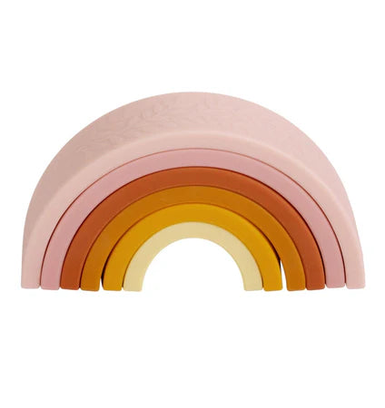 Arcobaleno Rainbow stacking toy: sunset