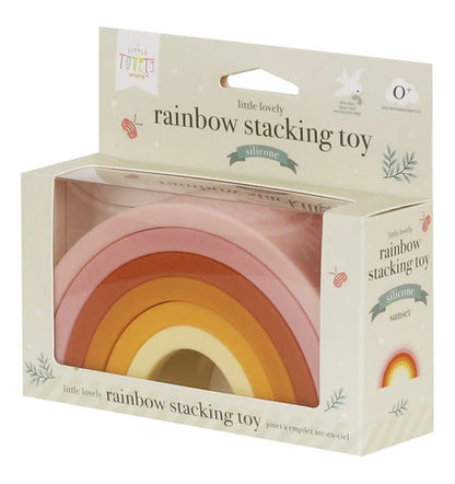 Arcobaleno Rainbow stacking toy: sunset