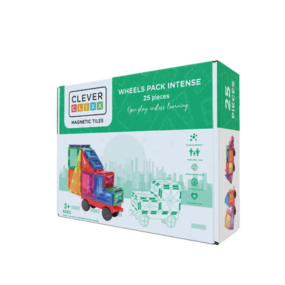 COSTRUZIONI MAGNETICHE BAMBINI -  Con ruote, 25 pezzi